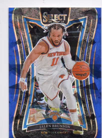 2024-25 Select Blue Cracked Ice Prizms #332 Jalen Brunson (20-SS13-NBAKNICKS)