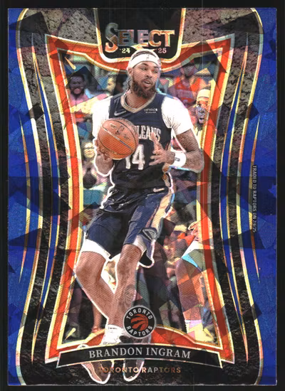 2024-25 Select Blue Cracked Ice Prizms #359 Brandon Ingram (15-SS10-NBARAPTORS)