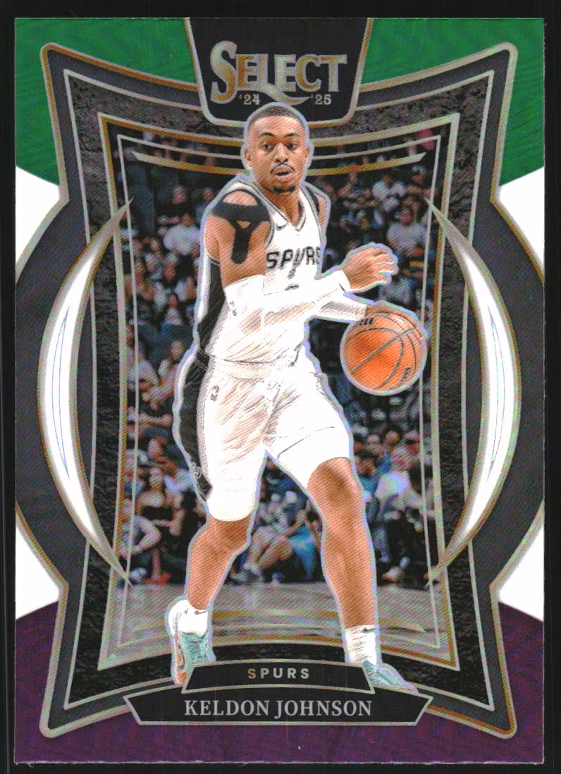 2024-25 Select Green White Purple Prizms #58 Keldon Johnson (15-SS3-NBASPURS)
