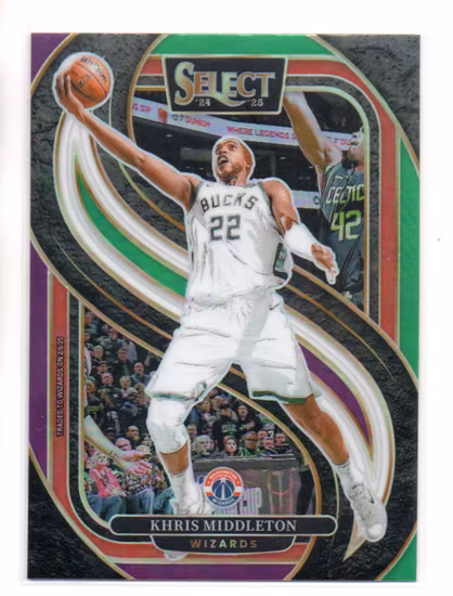 2024-25 Select Green White Purple Prizms #161 Khris Middleton (15-SS13-NBAWIZARDS)