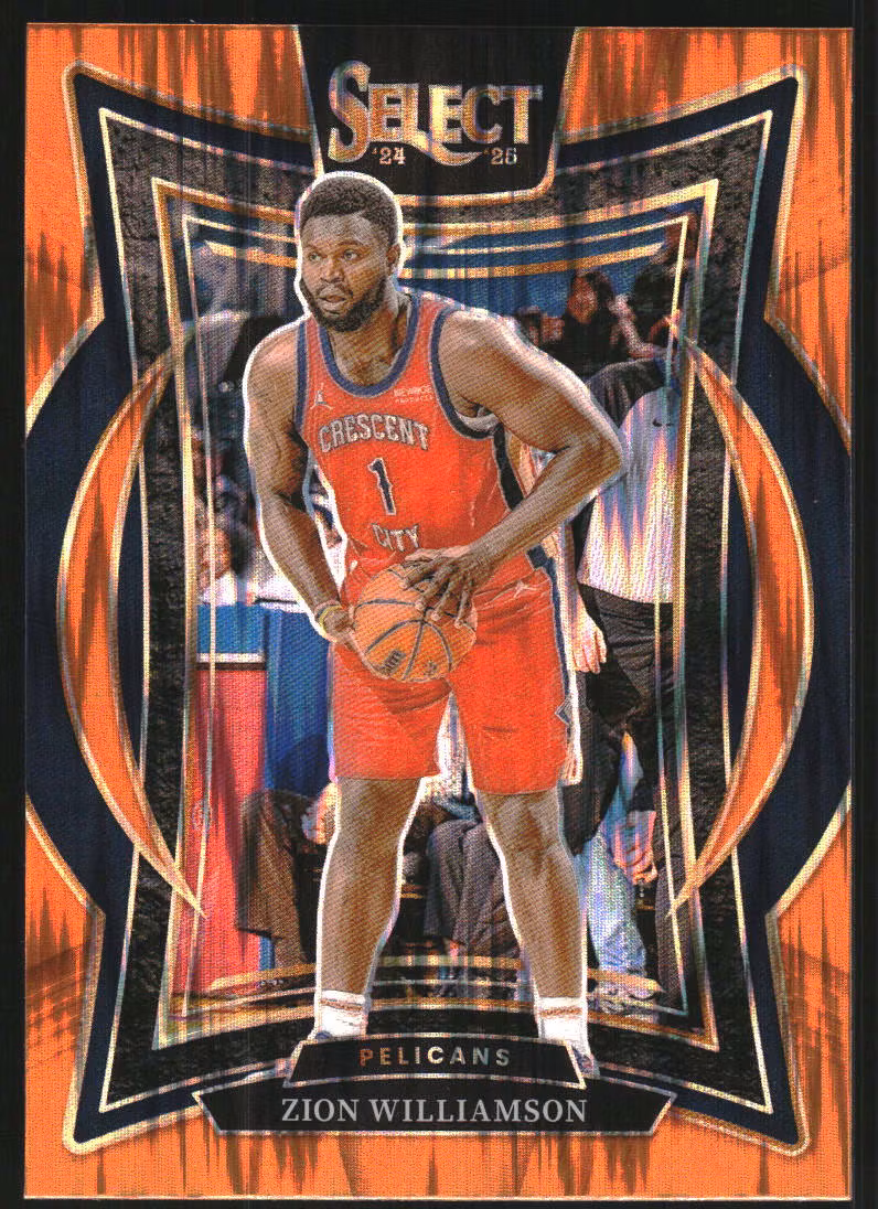 2024-25 Select Orange Flash Prizms #28 Zion Williamson (25-SS9-NBAPELICANS)