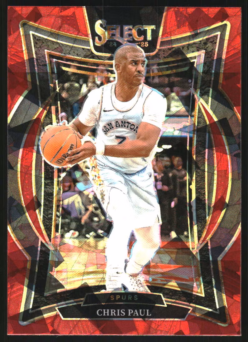 2024-25 Select Red Cracked Ice Prizms #22 Chris Paul (15-SS9-NBASPURS)