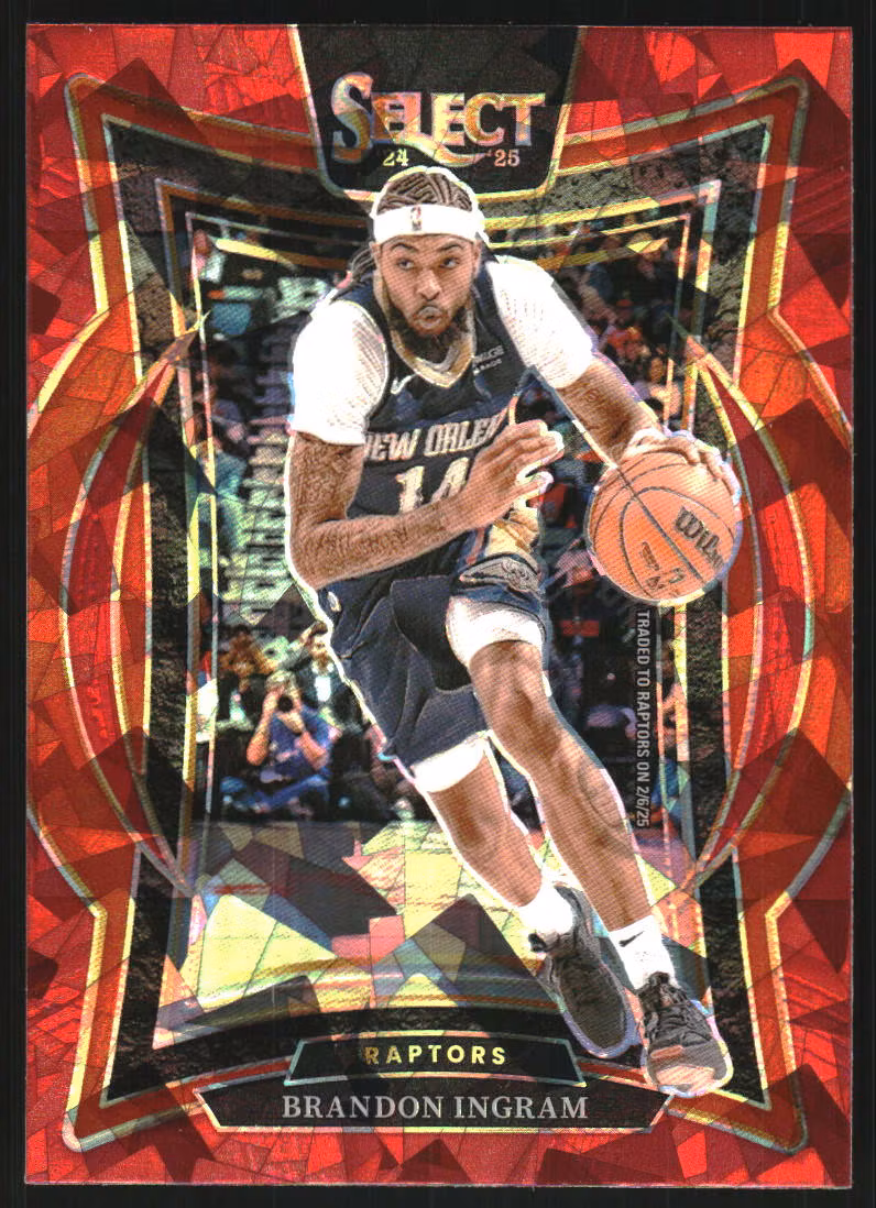 2024-25 Select Red Cracked Ice Prizms #44 Brandon Ingram (12-SS9-NBARAPTORS)