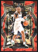2024-25 Select Red Cracked Ice Prizms #58 Keldon Johnson (12-SS9-NBASPURS)