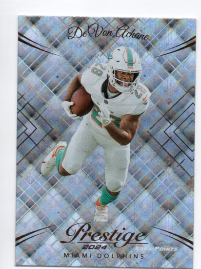 2024 Prestige Xtra Points Diamond #186 De'Von Achane (20-QQ5-NFLDOLPHINS)