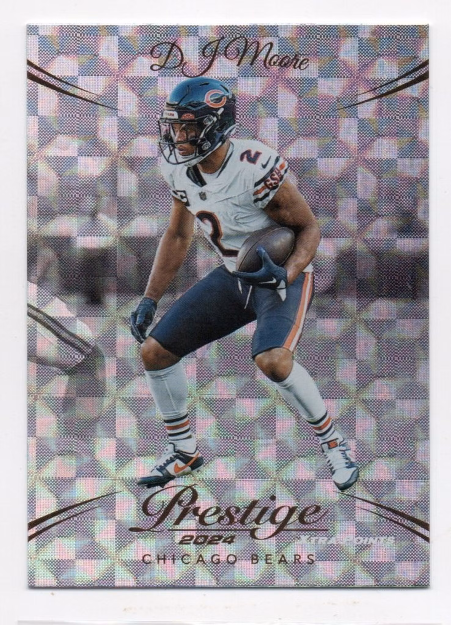2024 Prestige Xtra Points Hyper #51 D.J. Moore (15-QQ4-NFLBEARS)