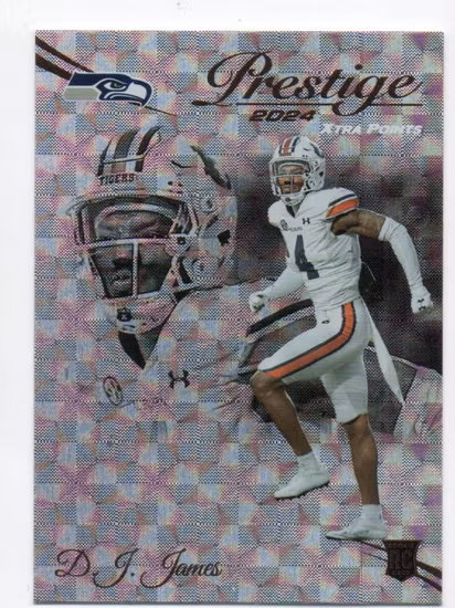 2024 Prestige Xtra Points Hyper #377 D.J. James (20-QQ5-NFLSEAHAWKS)