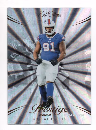 2024 Prestige Xtra Points Sunburst #35 Ed Oliver (12-QQ4-NFLBILLS)