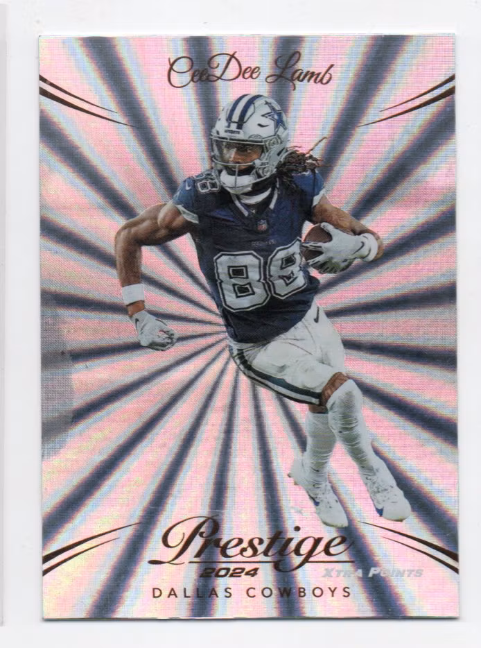 2024 Prestige Xtra Points Sunburst #76 CeeDee Lamb (15-QQ4-NFLCOWBOYS)