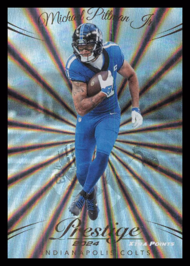 2024 Prestige Xtra Points Sunburst #127 Michael Pittman Jr. (15-QQ3-NFLCOLTS)
