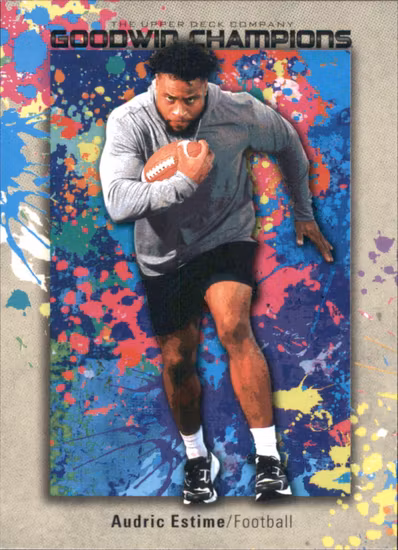 2024 Upper Deck Goodwin Champions #143 Audric Estime SC (10-QQ4-NFLOTHERS)