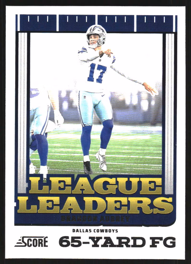 2025 Score League Leaders #15 Brandon Aubrey (10-SS8-NFLCOWBOYS)