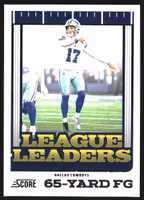 2025 Score League Leaders #15 Brandon Aubrey (10-SS8-NFLCOWBOYS)