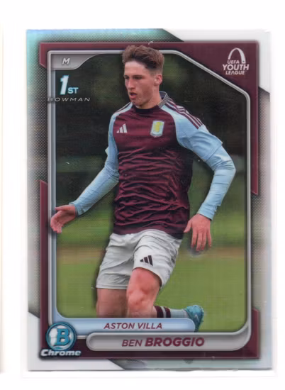 2024-25 Topps Chrome UEFA Club Competitions Bowman UEFA Youth League #BUBB Ben Broggio (15-RR12-ASTONVILLA)