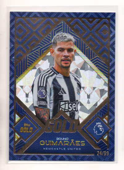 2025-26 Topps Gold Gold #NA Bruno Guimaraes (40-SS1-NEWCASTLE)