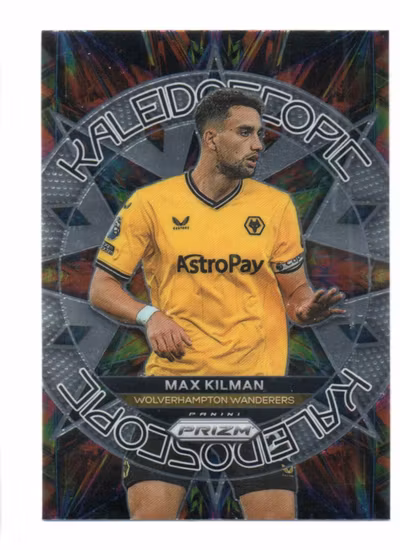 2023-24 Panini Prizm English Premier League Kaleidoscopic #13 Max Kilman (15-RR10-WOLVERHAMPTON)