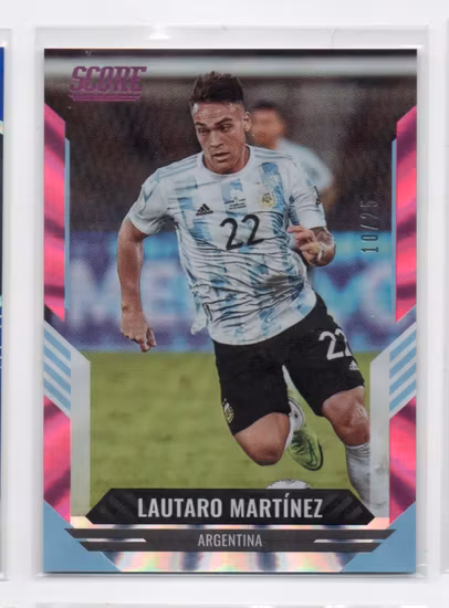 2021-22 Score FIFA Pink Lasers #66 Lautaro Martinez (60-MM9-ARGENTINA)