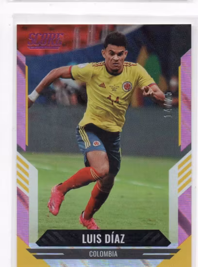 2021-22 Score FIFA Pink Lasers #91 Luis Diaz (40-MM15-COLOMBIA)