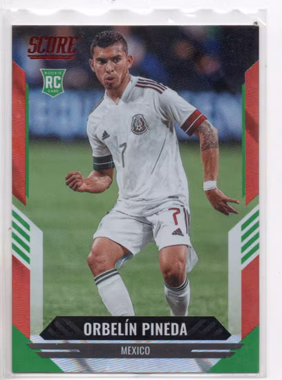 2021-22 Score FIFA Red Lasers #9 Orbelin Pineda (12-SS14-MEXICO)