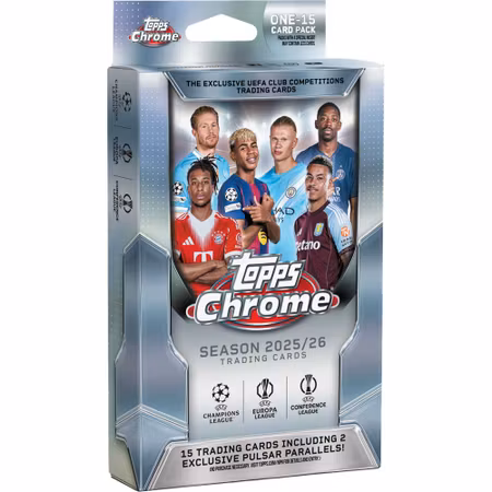 2025-26 Topps Chrome UEFA Club Competitions (Hanger Box)
