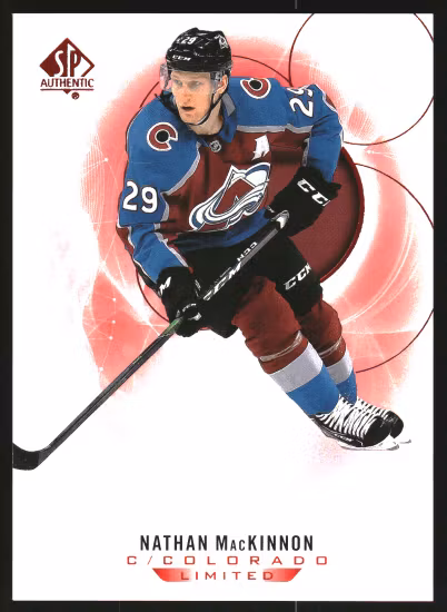 2020-21 SP Authentic Limited Red #94 Nathan MacKinnon (30-A10-NHLAVALANCHE)
