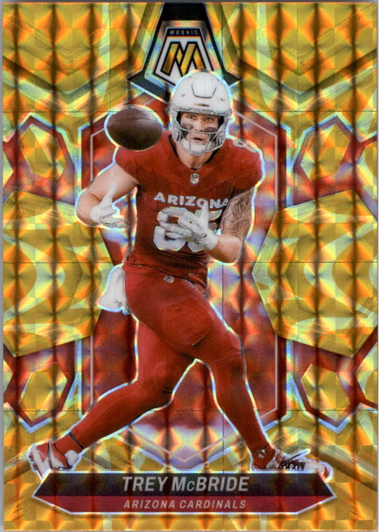 2024 Panini Mosaic Mosaic Reactive Yellow #5 Trey McBride (12-A14-NFLCARDINALS)