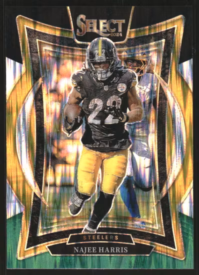 2024 Select Prizm Black and Green Shock #85 Najee Harris (20-B1.5-NFLSTEELERS)