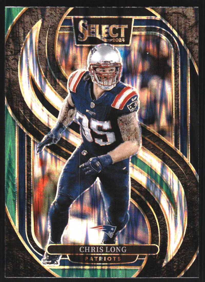 2024 Select Prizm Black and Green Shock #137 Chris Long (20-A9-NFLPATRIOTS)