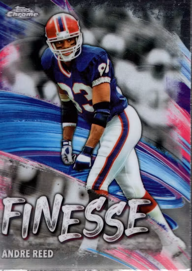 2024 Topps Chrome Finesse #F16 Andre Reed (12-B1.3-NFLBILLS)