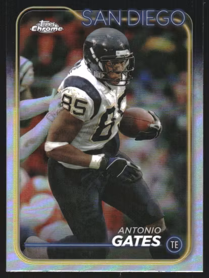 2024 Topps Chrome Refractors #173 Antonio Gates (15-B1.4-NFLCHARGERS)