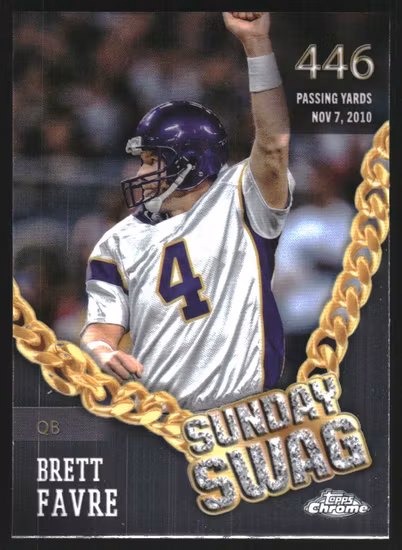 2024 Topps Chrome Sunday Swag #SS13 Brett Favre (20-B1.2-NFLVIKINGS)