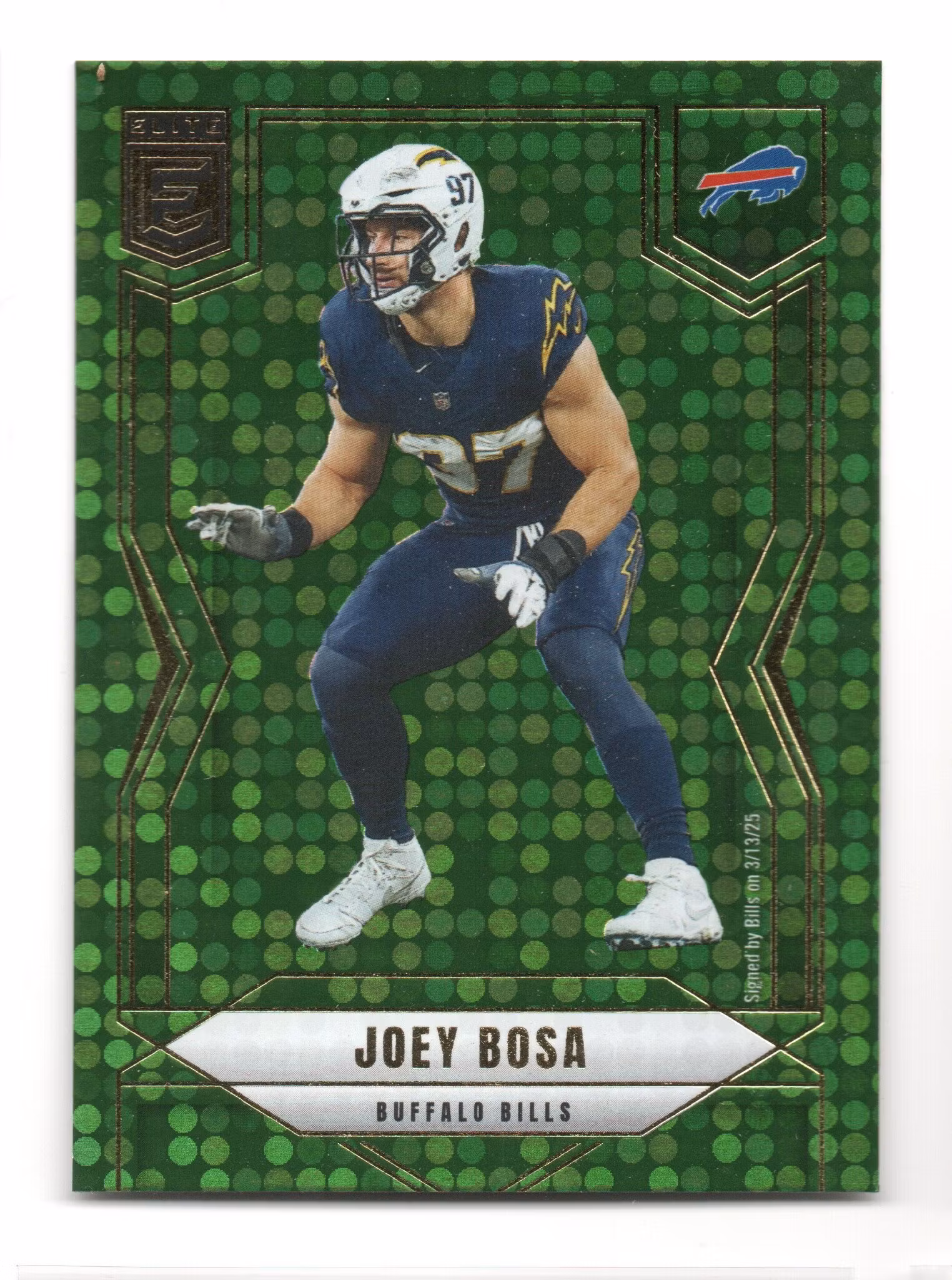 2025 Elite Green Disco #69 Joey Bosa (20-A9-NFLBILLS)