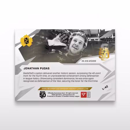 2025-26 Sportzoo SHL Live Series 2 #L-42 JONATHAN PUDAS