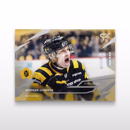 2025-26 Sportzoo SHL Live Series 2 #L-50 ANDREAS JOHNSON