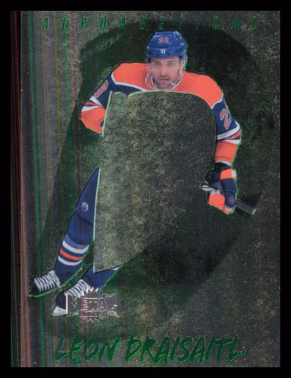 2024-25 Metal Universe Alphabetical #A4 Leon Draisaitl (40-Q14-NHLOILERS)