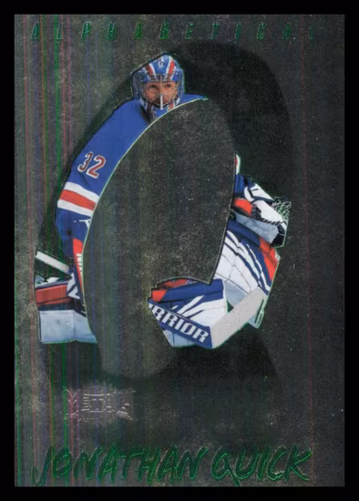 2024-25 Metal Universe Alphabetical #A17 Jonathan Quick (15-Q14-NHLRANGERS)