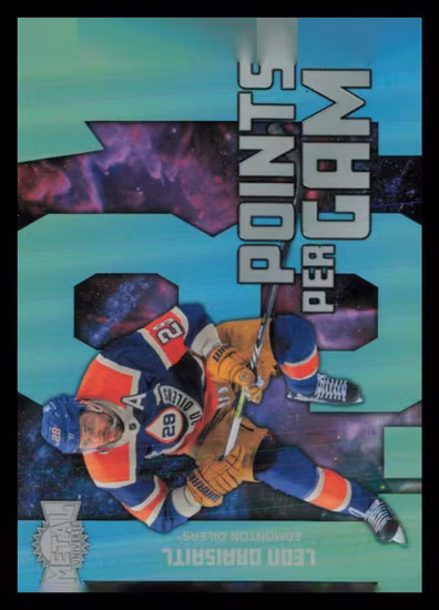 2024-25 Metal Universe Points Per Game #PPG6 Leon Draisaitl (40-Q15-NHLOILERS)