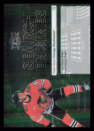 2024-25 Metal Universe Search Engines #ST20 Frank Nazar (20-Q14-NHLBLACKHAWKS)
