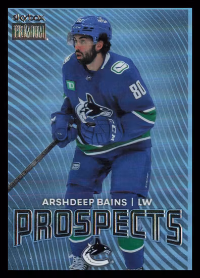 2024-25 Metal Universe Skybox Premium Prospects #PP33 Arshdeep Bains (15-Q15-NHLCANUCKS