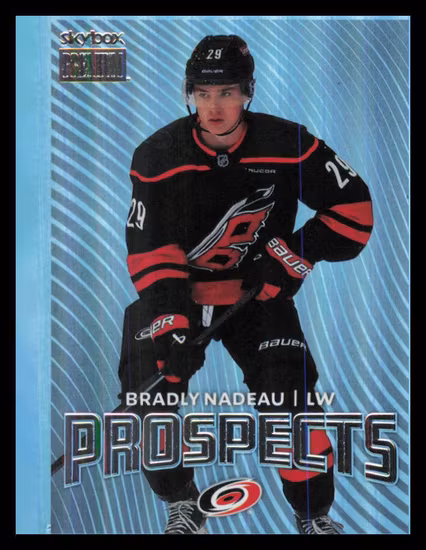 2024-25 Metal Universe Skybox Premium Prospects #PP38 Bradly Nadeau (15-Q15-NHLHURRICANES)