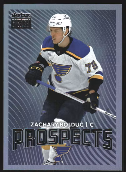 2024-25 Metal Universe Skybox Premium Prospects #PP41 Zachary Bolduc (20-Q15-NHLBLUES)