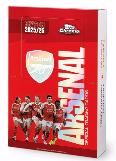 2025-26 Topps: Arsenal Chrome (Hobby Box)