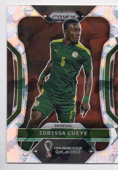 2022 Panini Prizm World Cup Prizms Ice #248 Idrissa Gueye (20-JJ2-SENEGAL)