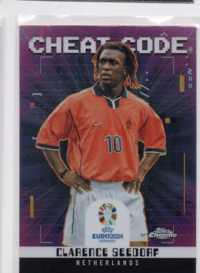 2024 Topps Chrome UEFA Euro Cheat Code #CC13 Clarence Seedorf (20-FF9-SOCCERNETHERLANDS)