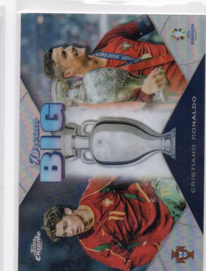 2024 Topps Chrome UEFA Euro Dream Big #DB7 Cristiano Ronaldo (100-MM15-PORTUGAL)