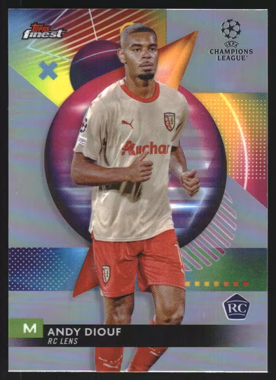 2023-24 Finest UEFA Club Competitions Refractors #148 Andy Diouf (15-MM9-LENS)