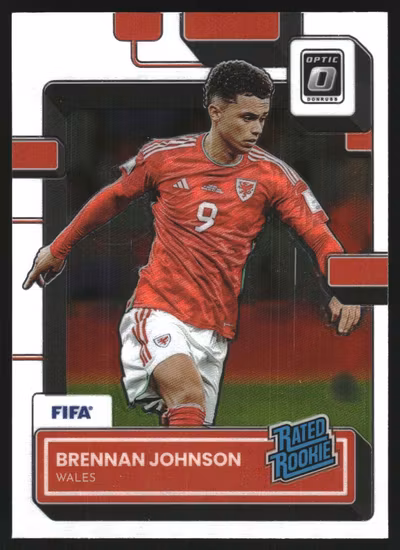 2022-23 Donruss Optic #192 Brennan Johnson RR (10-MM10-WALES)