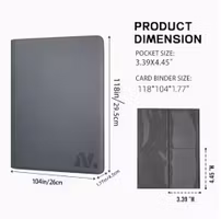 TOPLOADER BINDER MED PLATS FÖR 160 KORT *WHITE*