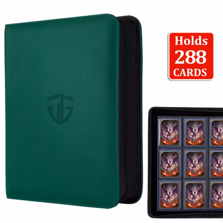 TOPLOADER BINDER MED PLATS FÖR 288 KORT *GREEN ANCHOR*