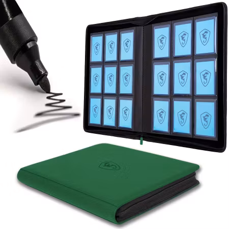 TOPLOADER BINDER FÖR 288 KORT * GREEN DRAGON*
